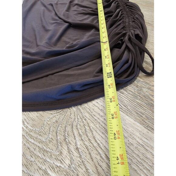 Express Women's Brown Midi Dress With Side Drawstring Size XL NWT - Picture 5 of 6